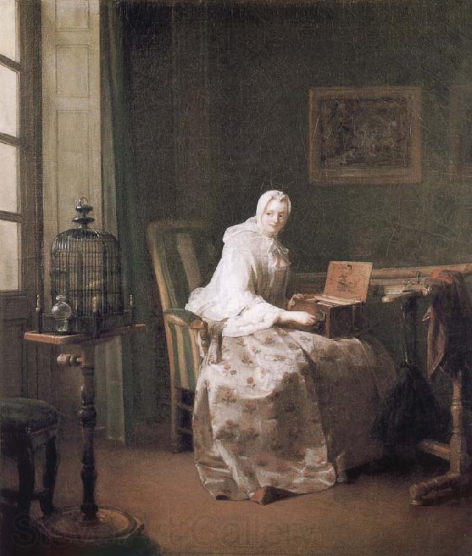 Jean Baptiste Simeon Chardin Birdie and woman Germany oil painting art